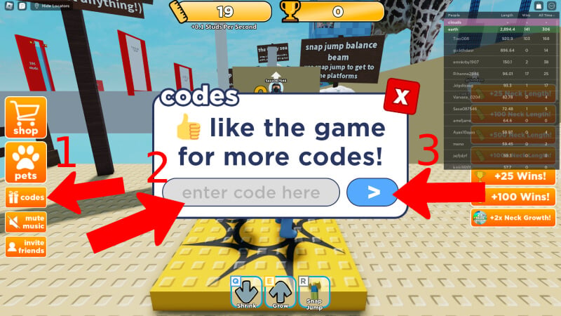 Roblox Every Second Your Neck Grows How to Redeem Codes