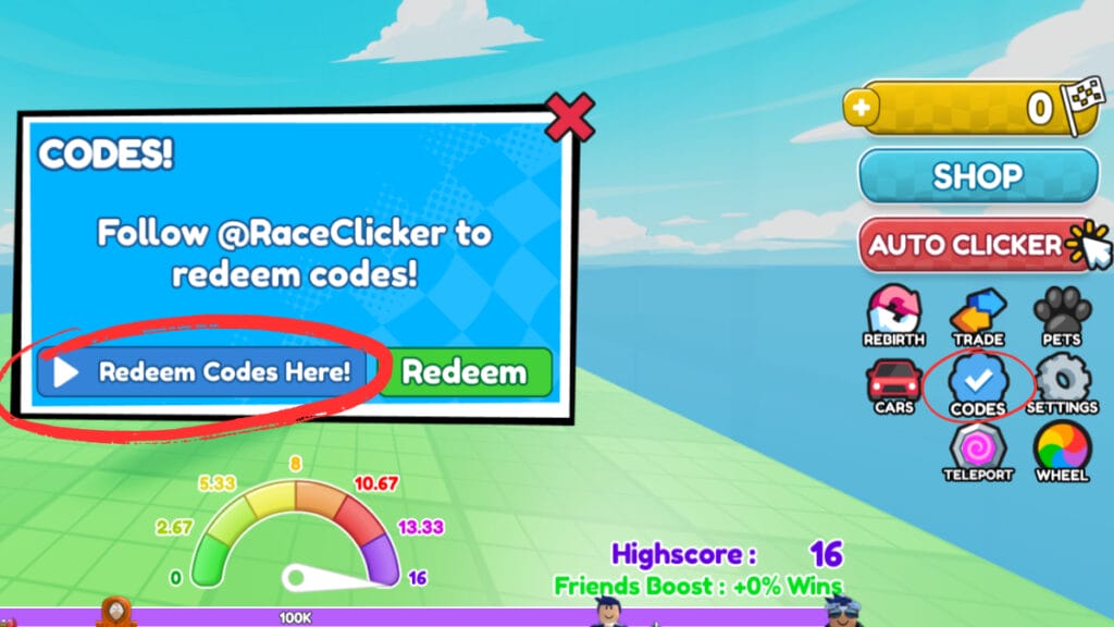 roblox race clicker codes