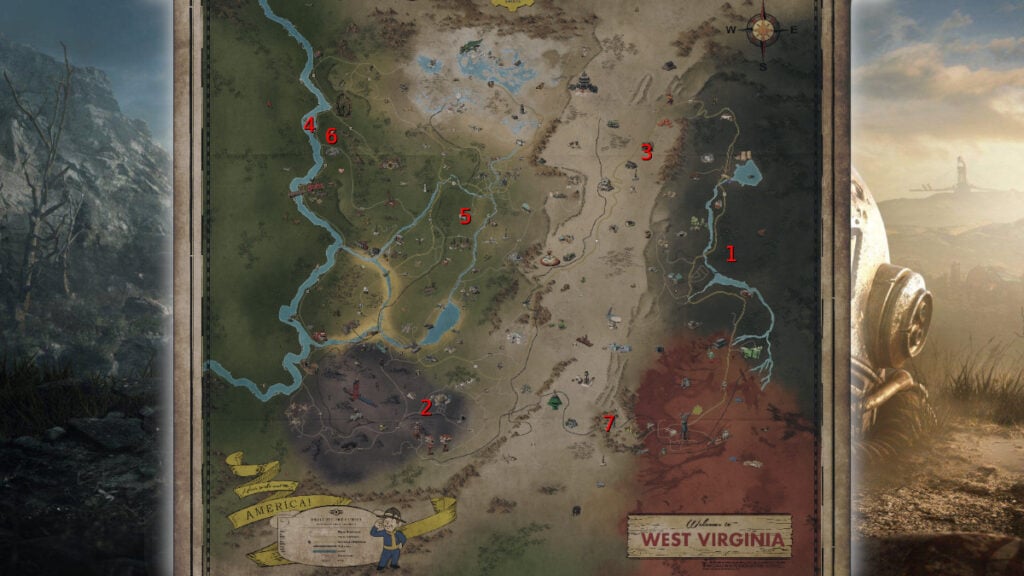 Deathclaw Egg Locations Map Fallout 76