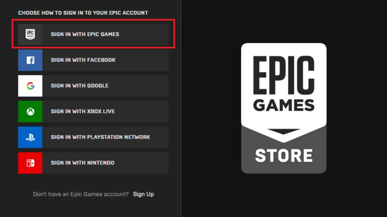 Epic Games Store Solves Facebook Login Error