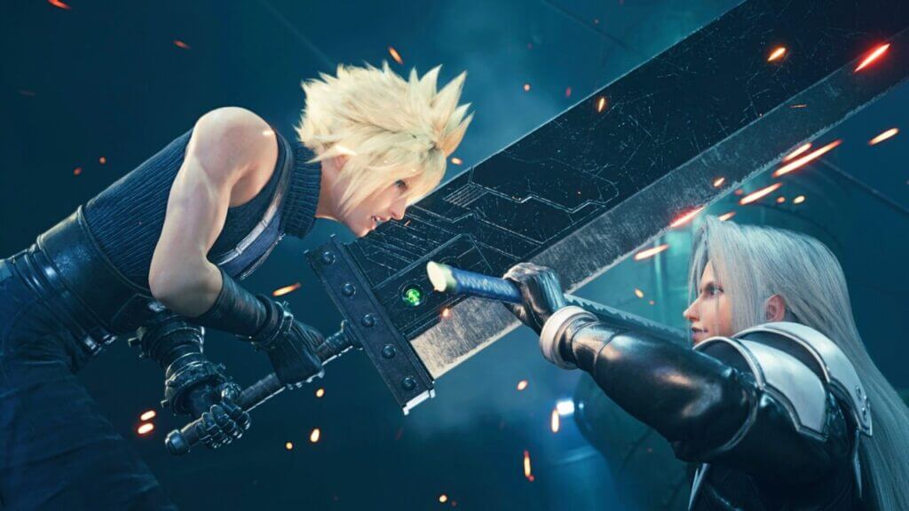 Cloud Fighting Sephiroth - FF7 Final Fantasy VII 7 Rebirth Release Date