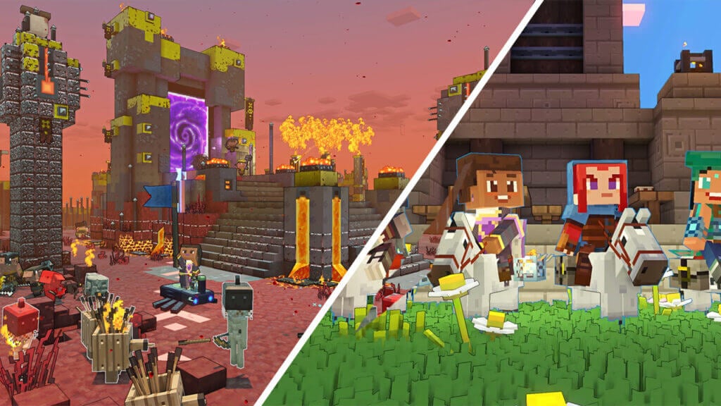 Minecraft Legends reveals their final launch trailer alongside the release of the game.