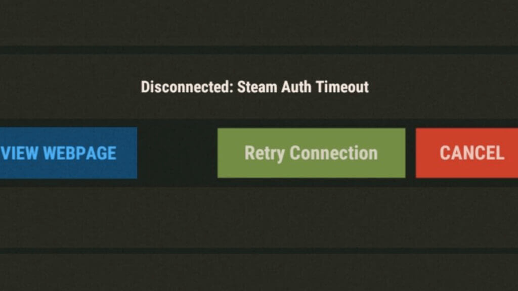 Rust steam auth timeout error