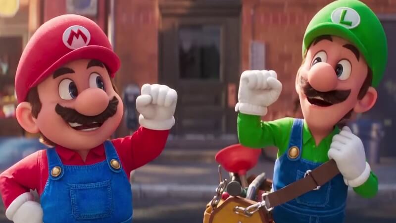 Screenshot from the Mario movie