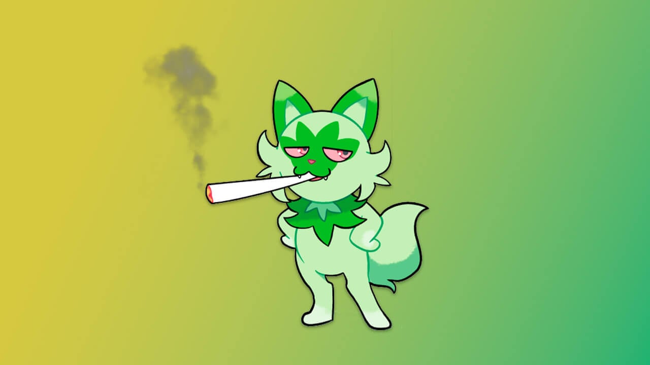 Weed Cat ~Sprigattito Gen 9 Pokemon Sticker– Xhilyn