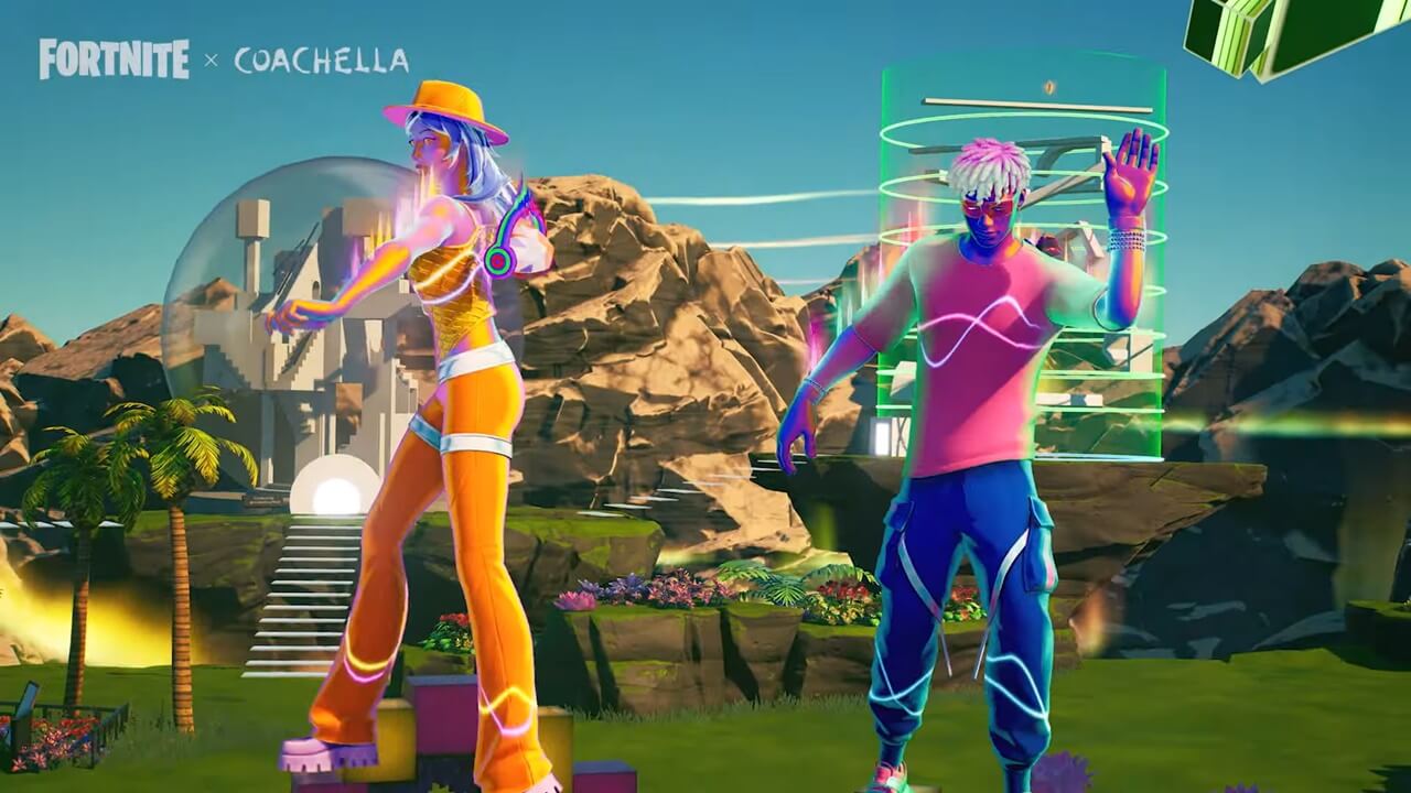 Coachella retorna ao Fortnite com Ilha e skins novas - Tecnologia e Games -  Folha PE
