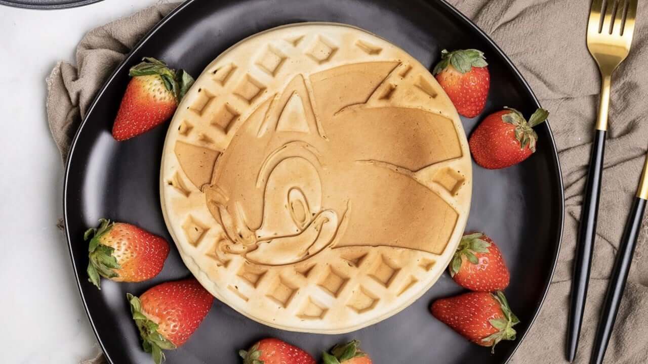 Learn more about the recently released Sonic Waffle Maker, only available for prize win purchase at Dave & Busters.