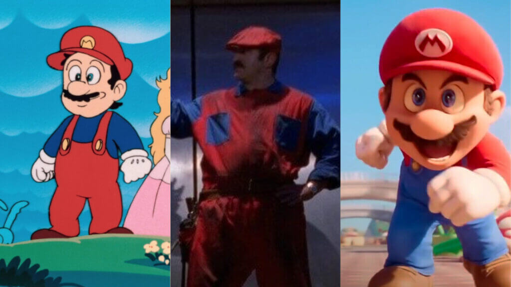 A look at how Mario movies have evolved from 1986, to 1993, to the new 'Super Mario Bros. Movie' released today.