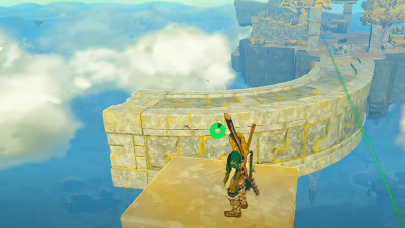Climbing the Pillar in Zelda