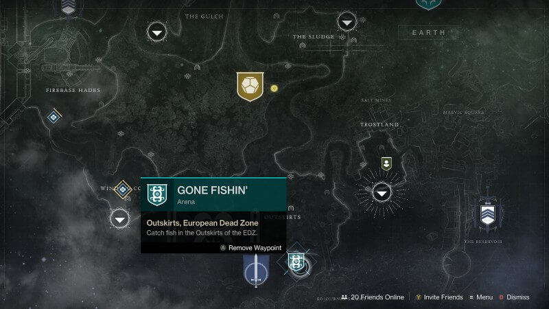 Destiny 2 Fishing Map Location