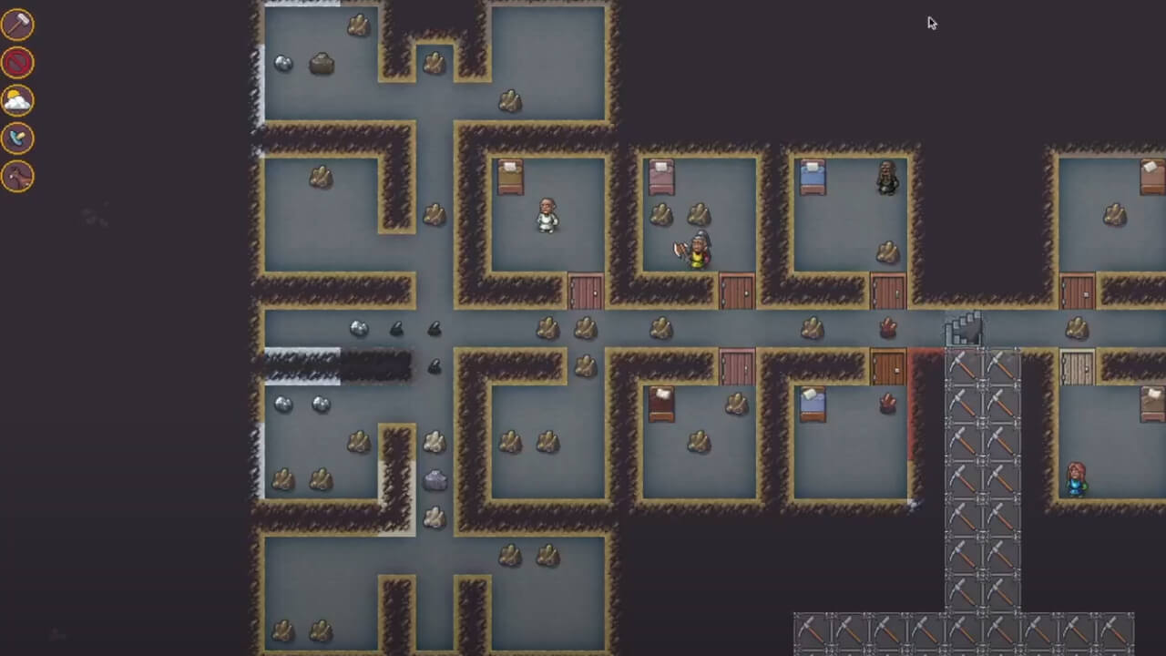 Some bedroom designs to help you make a bedroom design in Dwarf Fortress.