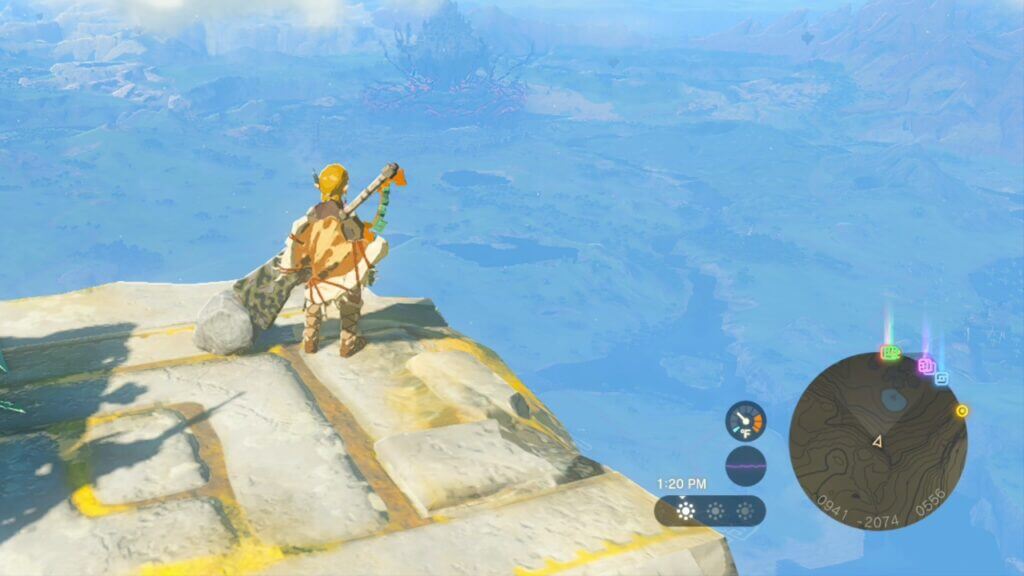 Exploring for Old Maps in Zelda Tears of the Kingdom.