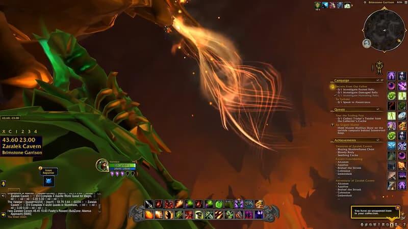 Fealty's Reward Treasure Dragon Statue Fire World of Warcraft