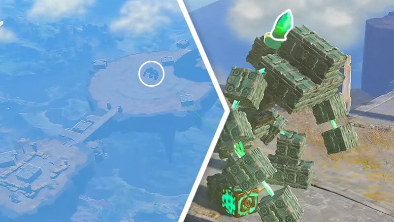 Flux Construct of The North Hyrule Sky Crystal Shrine Quest in Tears of the Kingdom