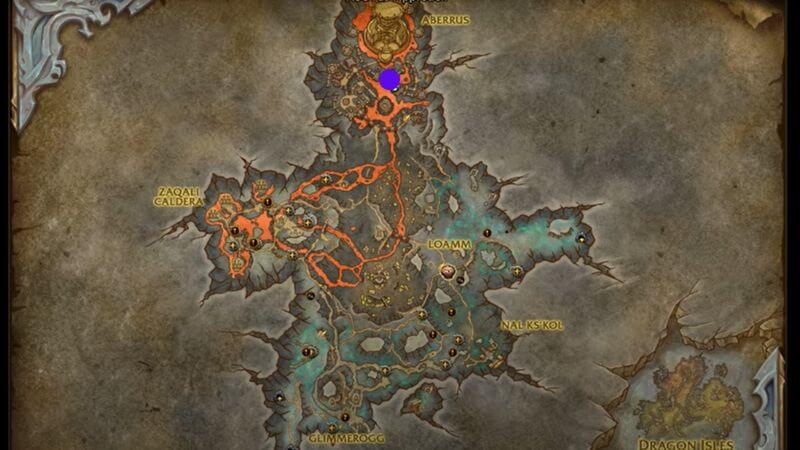 World of Warcraft Molten Hoard Map Location