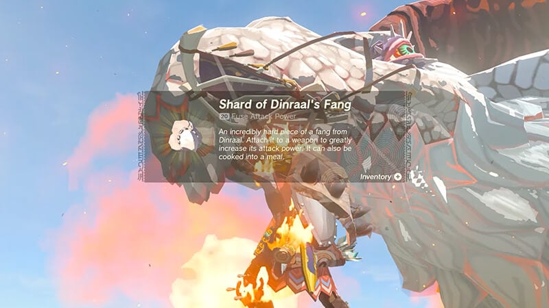 How To Get a Shard of Dinraal's Fang in Zelda Tears of the Kingdom