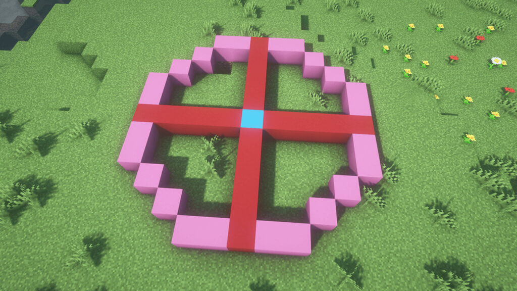 Pink Circle in Minecraft