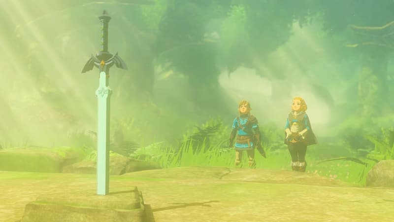 Memory 1 Tears of the Kingdom Master Sword Link and Zelda