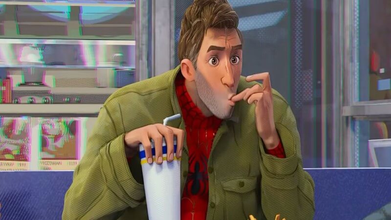 Peter B seen in Into the Spider-Verse
