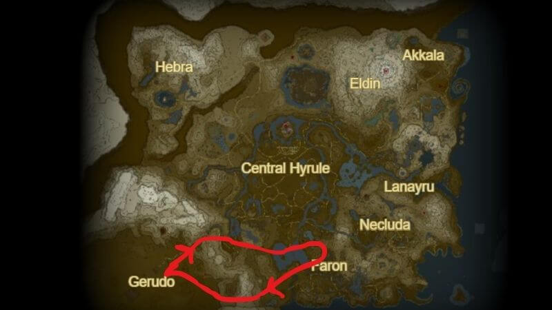 Zelda: Tears of the Kingdom dragon locations and paths