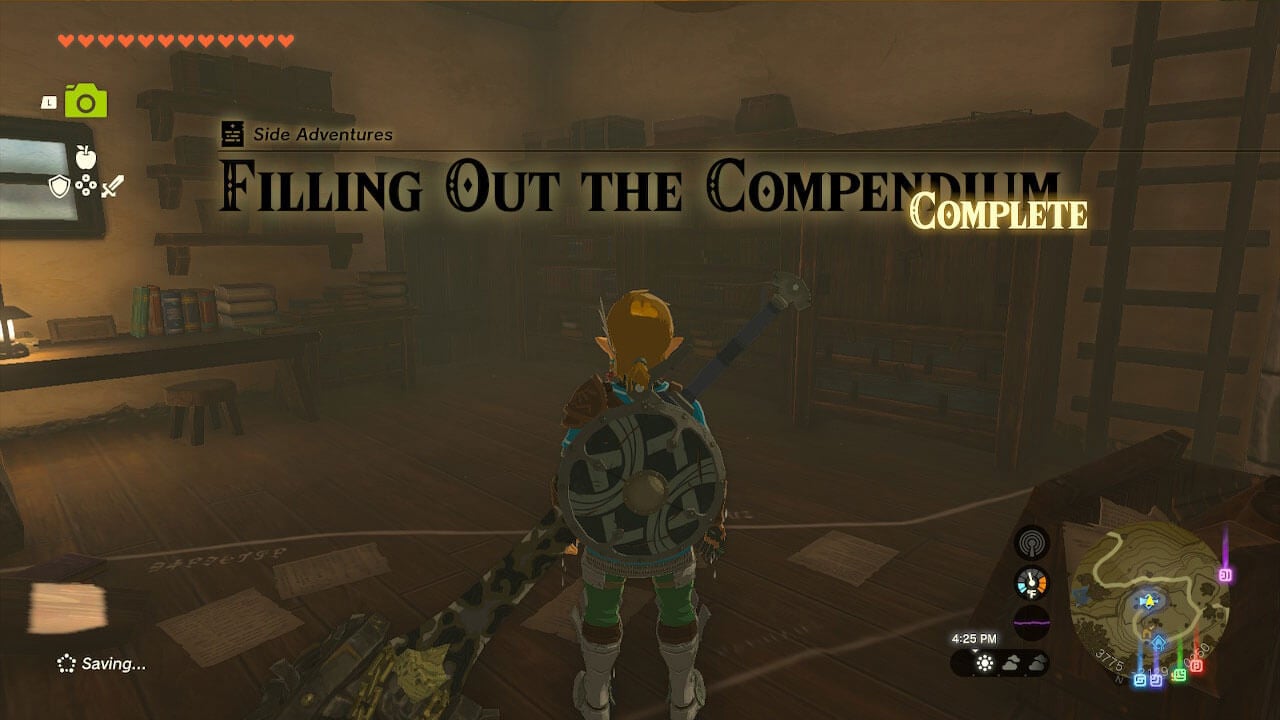 How To Complete Filling Out the Compendium in Zelda Tears of the Kingdom