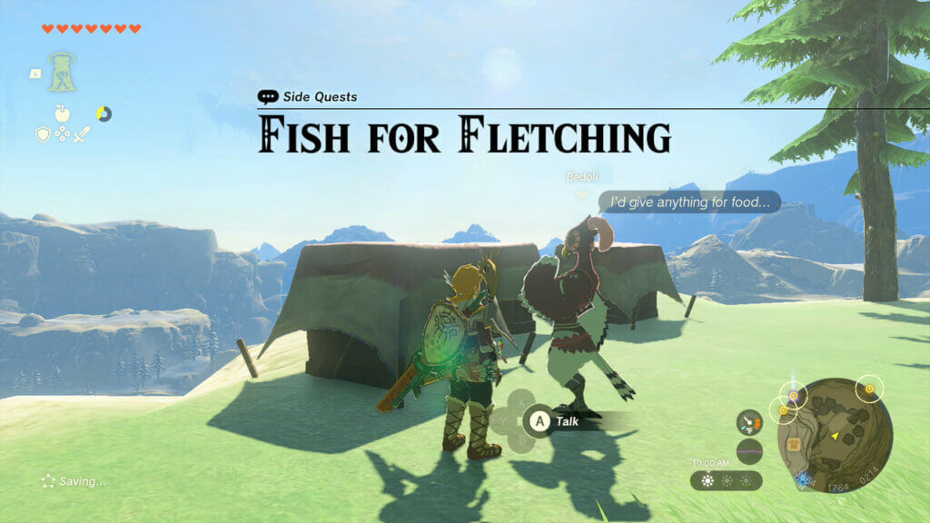 Fish for Fletching in Zelda Tears of the Kingdom