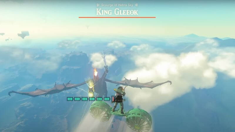 King Gleeok in Zelda Tears of the Kingdom
