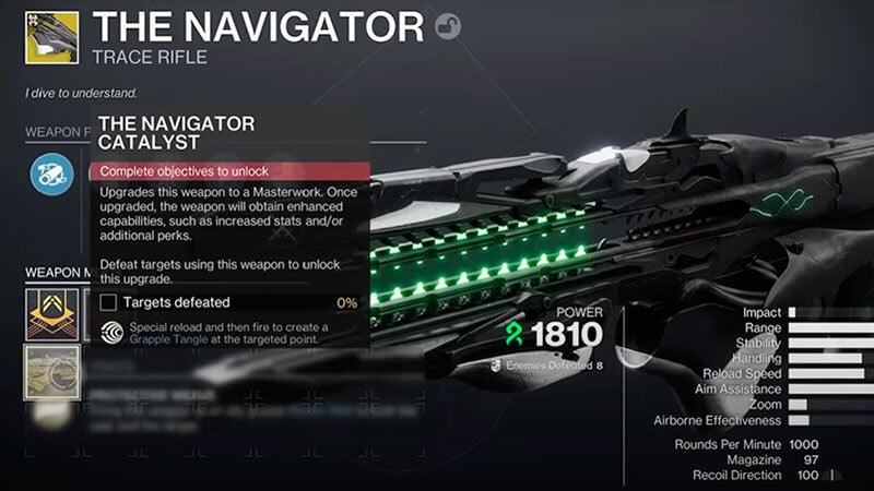 The Navigator Catalyst in Destiny 2 Season 21