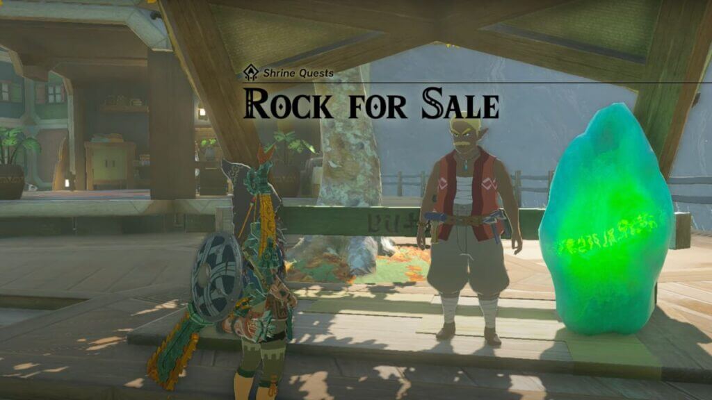 Rock For Sale quest in Zelda Tears of the Kingdom