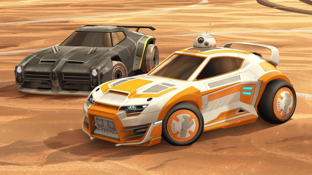 Rocket League, Star Wars. 'Rocket League' releases four droid-themed car packs for Star Wars Day event.