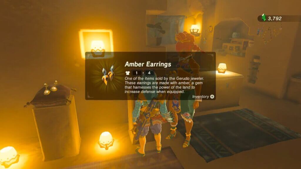 tears of the kingdom amber earrings