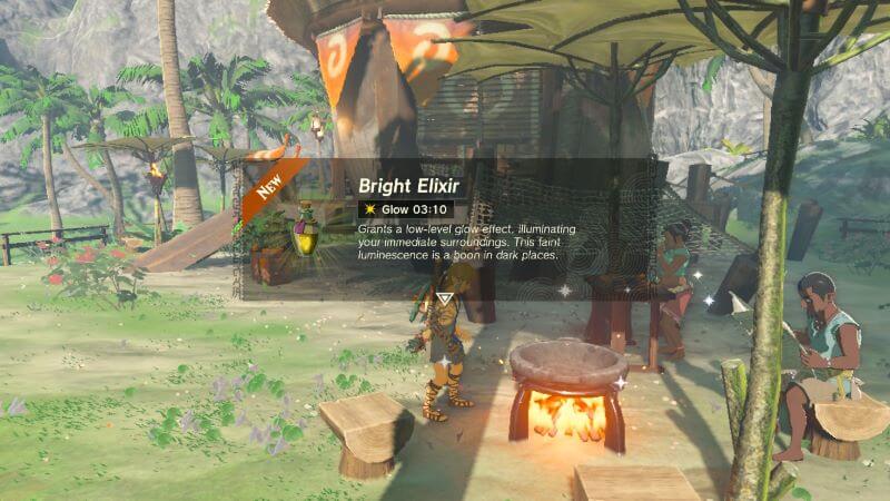 How to craft Bright Elixirs in Tears of the Kingdom