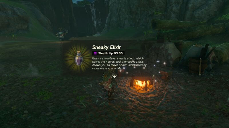 How to craft Sneaky Elixirs in Tears of the Kingdom.