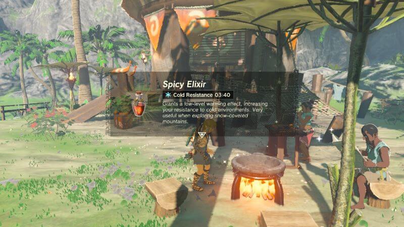 How to make Spicy Elixirs in Tears of the Kingdom.