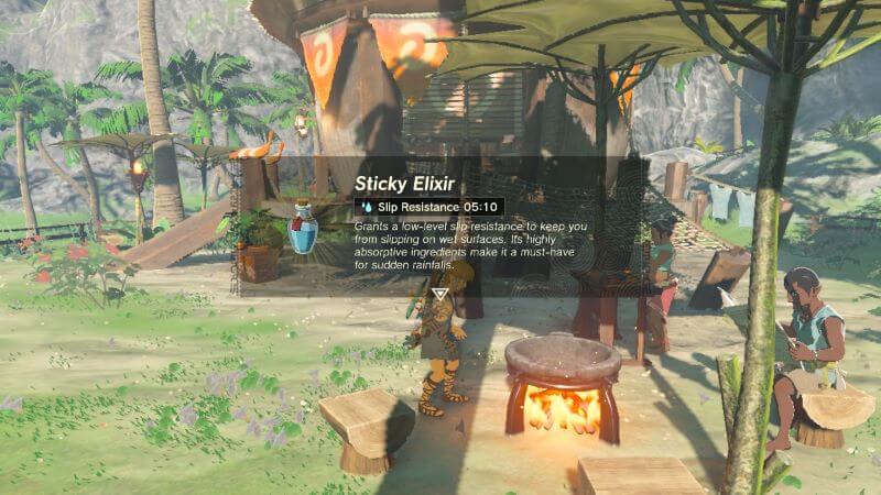 How to make Sticky Elixirs in Tears of the Kingdom