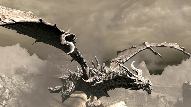 Alduin - Best Dragons in Video Games