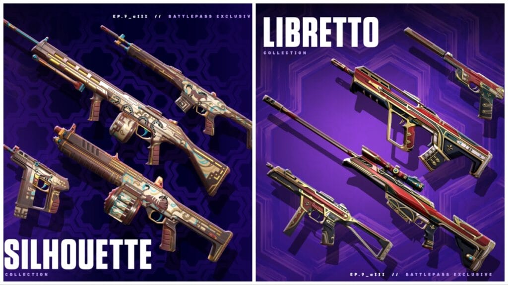 All Valorant Episode 7 Battle Pass Weapon Skins