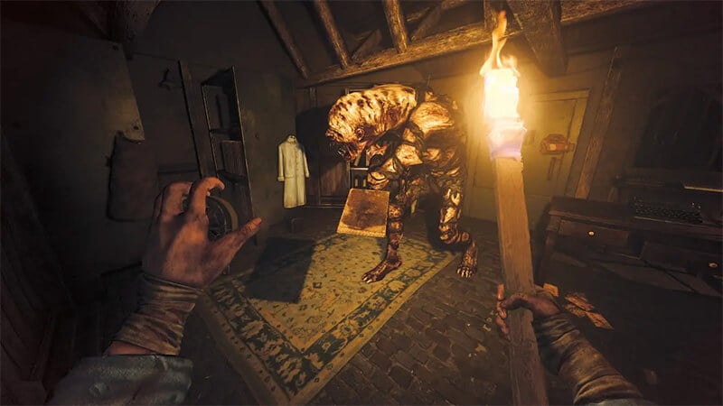 The Beast is the terrifying monster in Amnesia: The Bunker. 