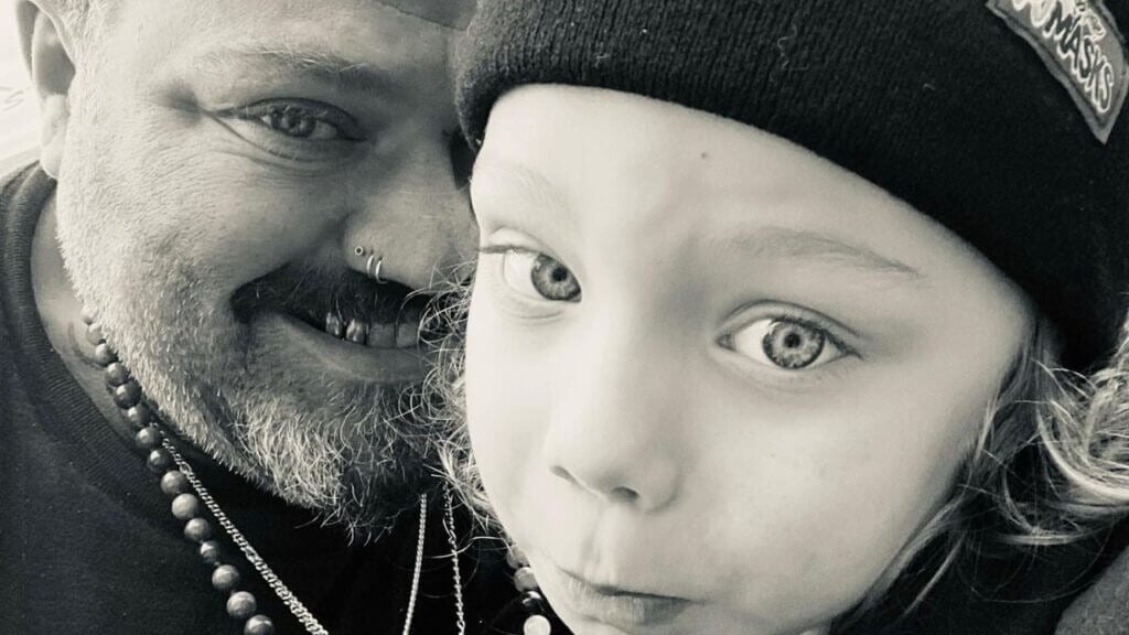 Bam Margera and son Phoenix