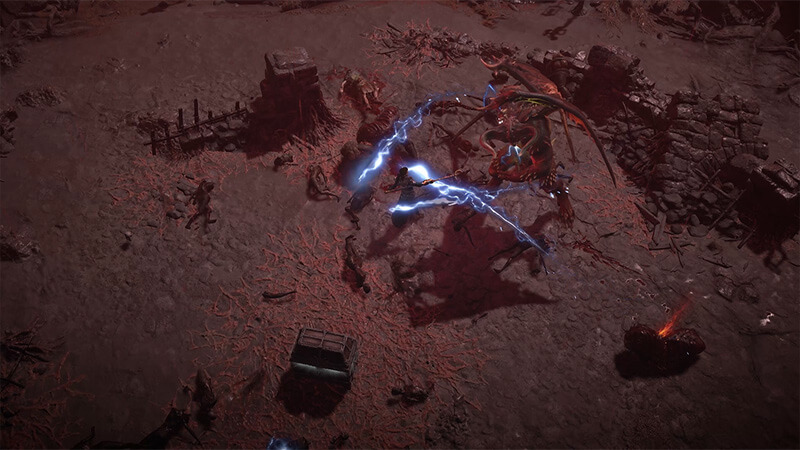 Wrapping up a fight in Diablo 4's Helltide Event