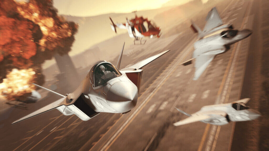 GTA Online San Andreas Mercenaries Update Aircraft Promo Image