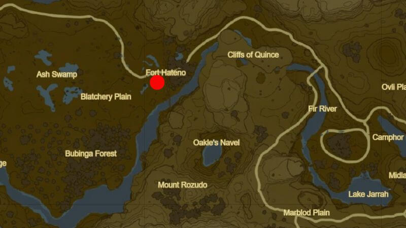 Bring Peace to Necluda Map Location in Zelda Tears of the Kingdom