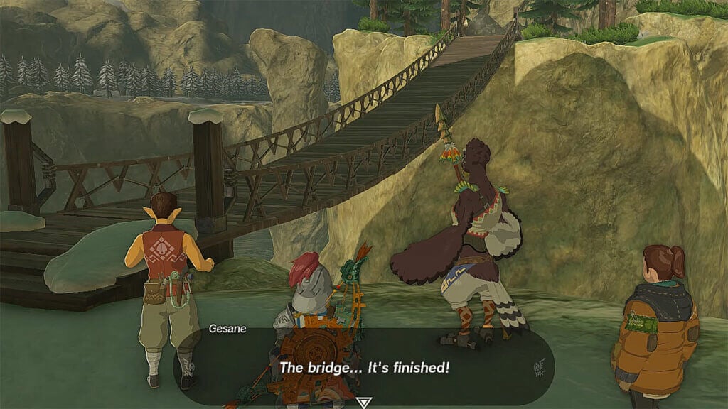 How To Complete The Rito Rope Bridge in Zelda Tears of the Kingdom