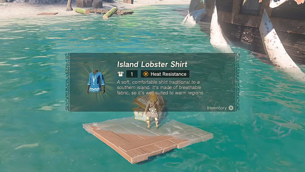 How To Get the Island Lobster Shirt in Zelda Tears of the Kingdom
