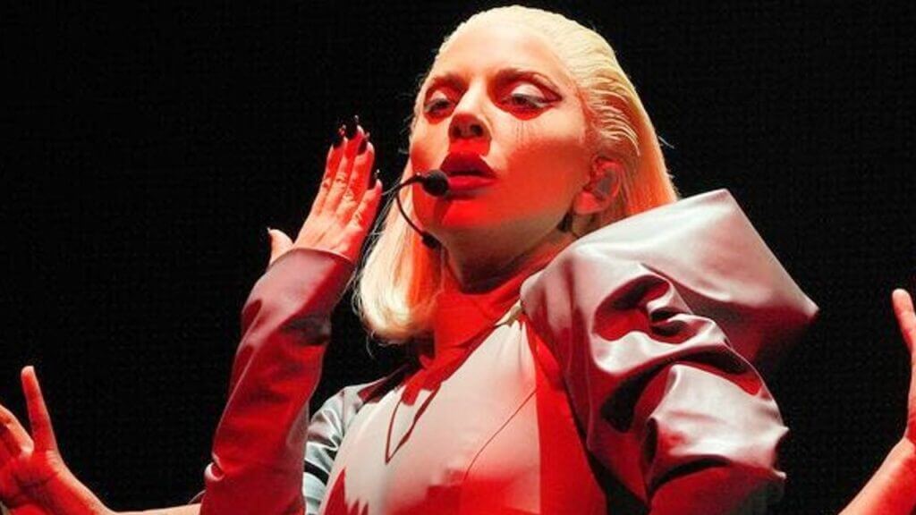 Lady Gaga performs during her Chromatica Ball concert tour