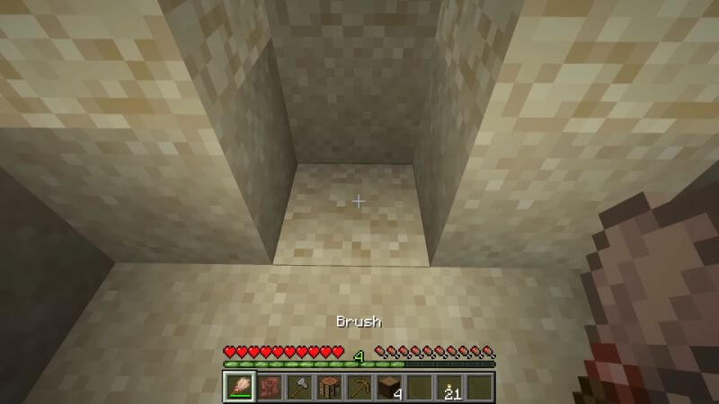 Minecraft Suspicious Sand and Brush