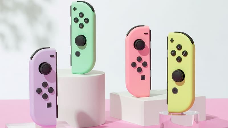 Nintendo Switch Joycons Pastel