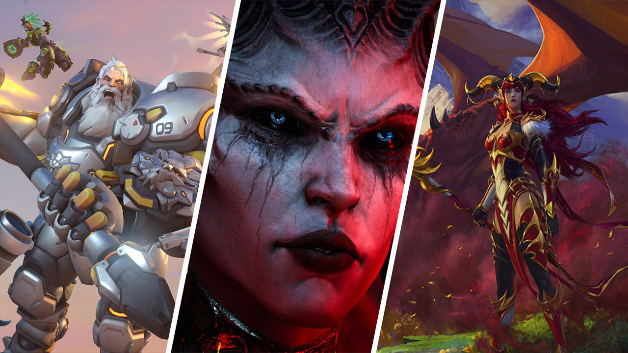 Overwatch, Diablo, and WoW franchises of Blizzard Entertainment
