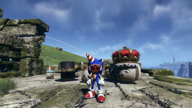 Sonic Frontiers Birthday Bash DLC In-Game Screenshot