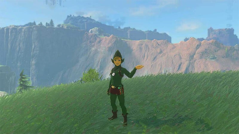 Link in Tingle's Armor, Tears of the Kingdom cameos and references.